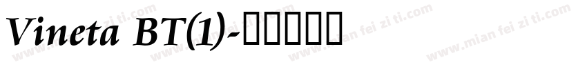 Vineta BT(1)字体转换